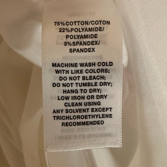 Lafayette 148 New York White Cotton Sleeveless Midi Dress. - Picture 6 of 8